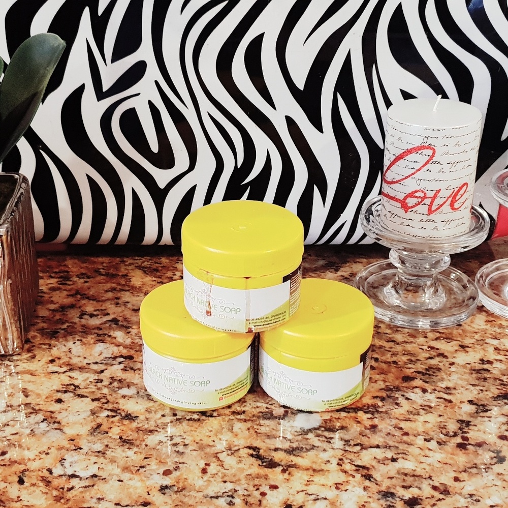 African black soap(whitening black soap).